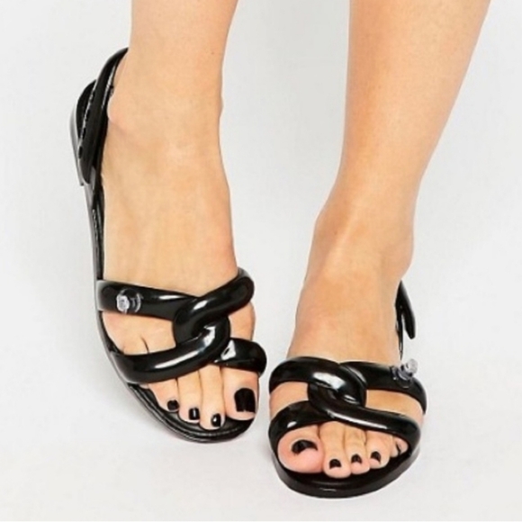 Melissa Women's Tube Jeremy Scott Jelly Sandal SZ 6 - Picture 2 of 12